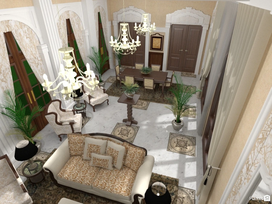 Salone con Living e DIning Room #70081 by Micaela Maccaferri