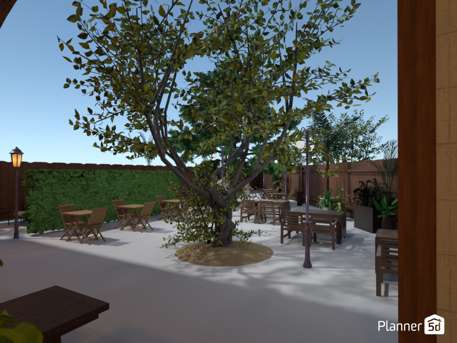 Seating area in the garden #9767132 by Gaudi