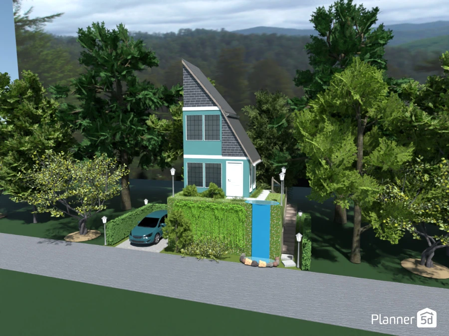 Hill side house #122143 by LIXx