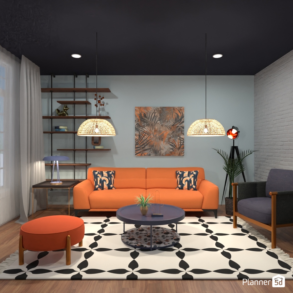 Orange sofa #24648308 от Editors Choice