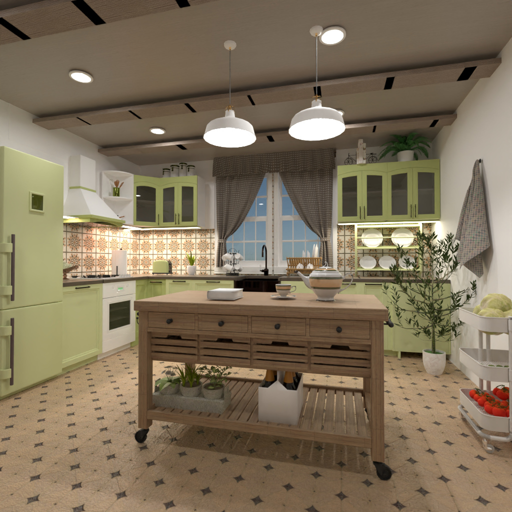Vintage kitchen #13264315 Por Editors Choice