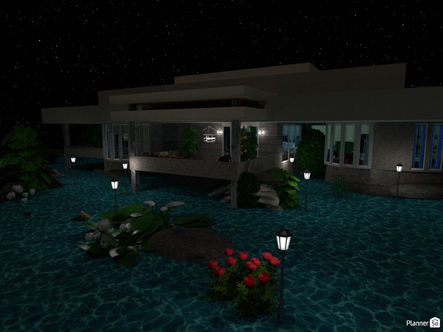 Villa sul Lago di Notte #1614529 by Moonface