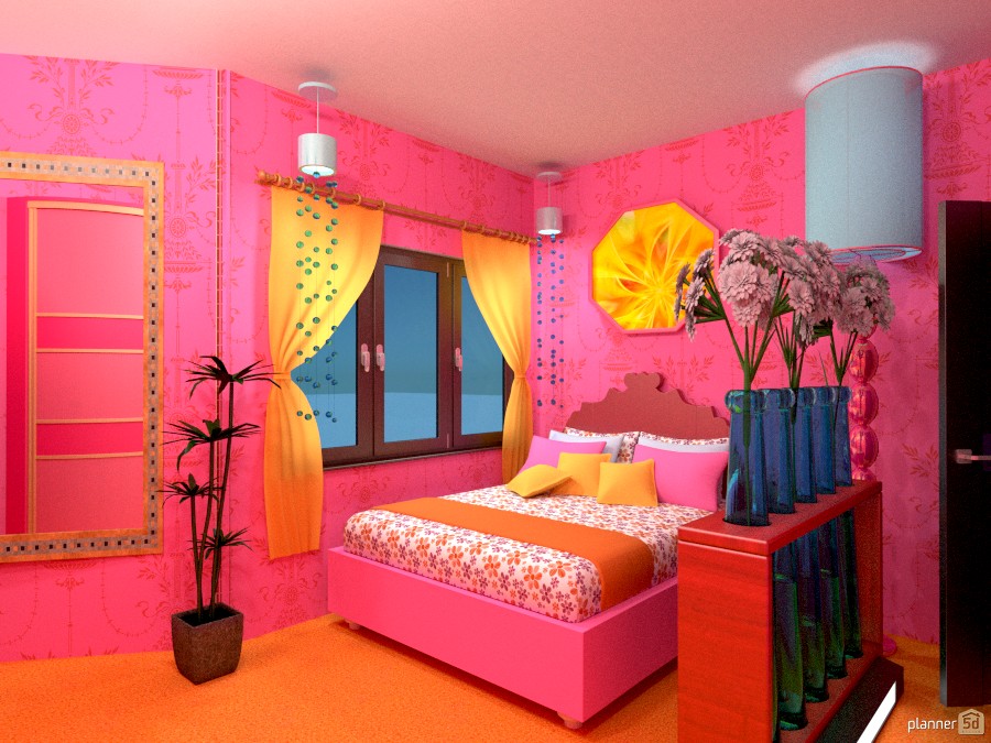Pink Teenage Room 978395 by Versailles Tee image