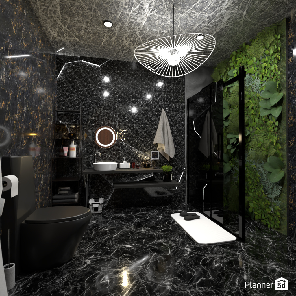 Dark Bathroom #17636299 by Editors Choice