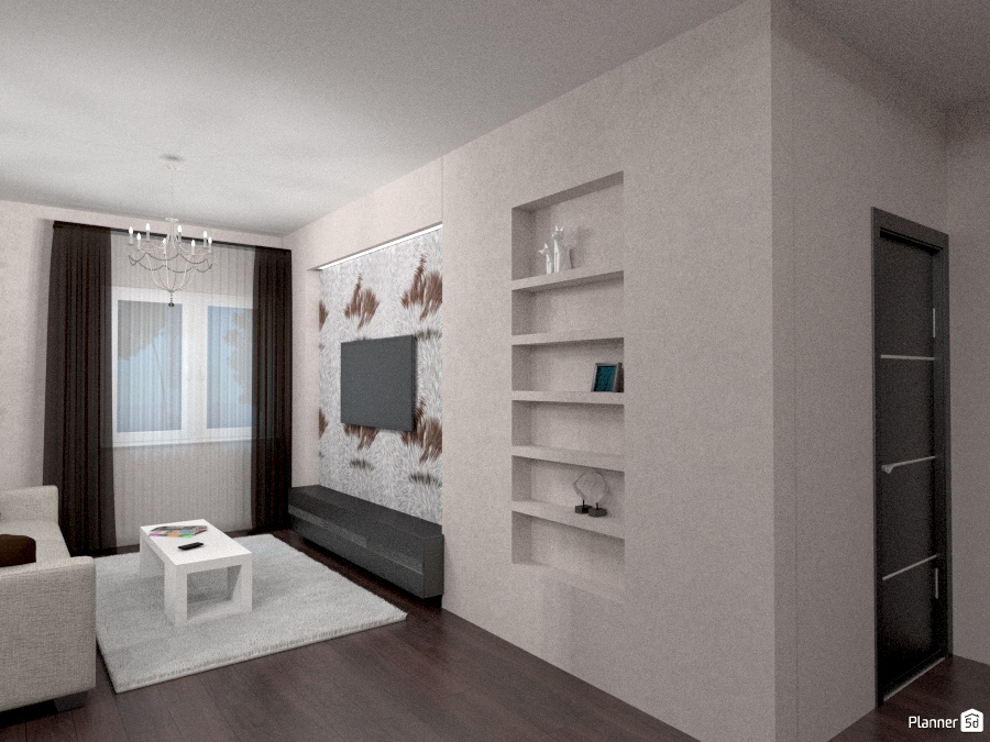 Гостиная-кухня-столовая #1283968 by Ольга Строева