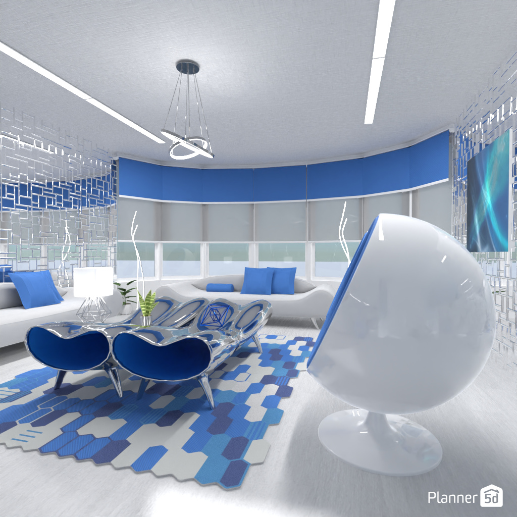 Futuristic Living Room #3361148 by Editors Choice