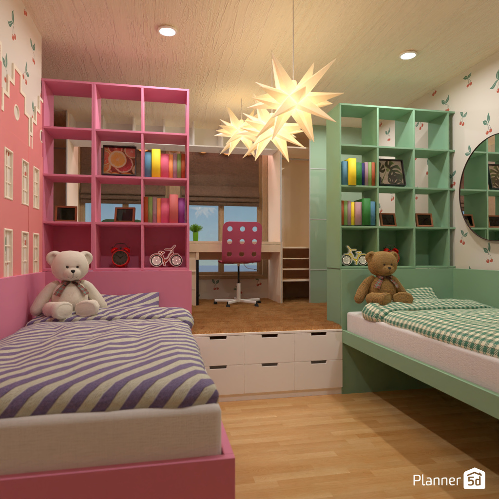 Bedroom for twins #18948907 by Editors Choice