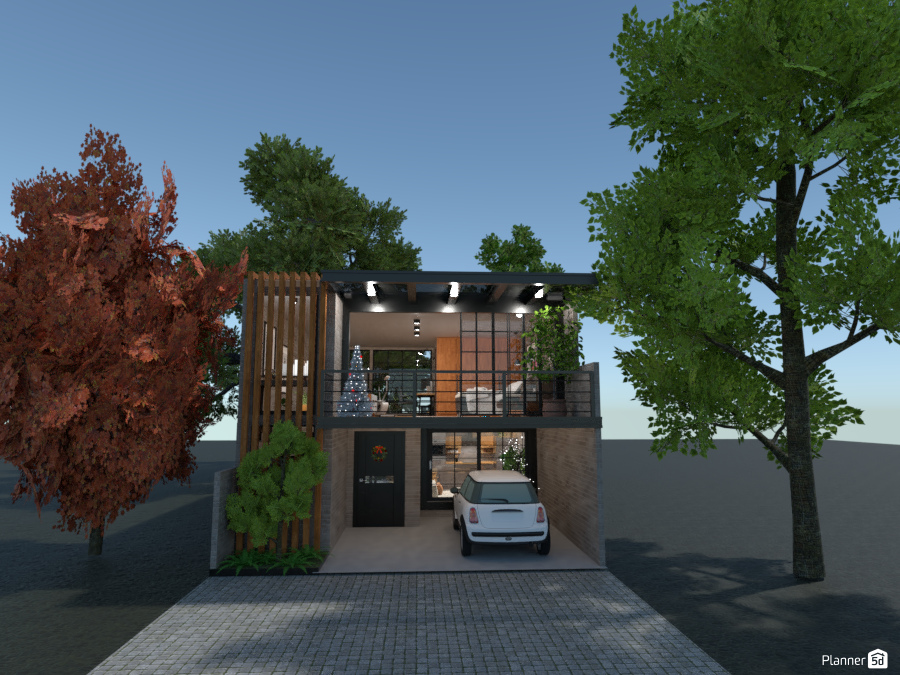 Industrial Loft 6x15 mq: Front #6101452 by Fede Lars