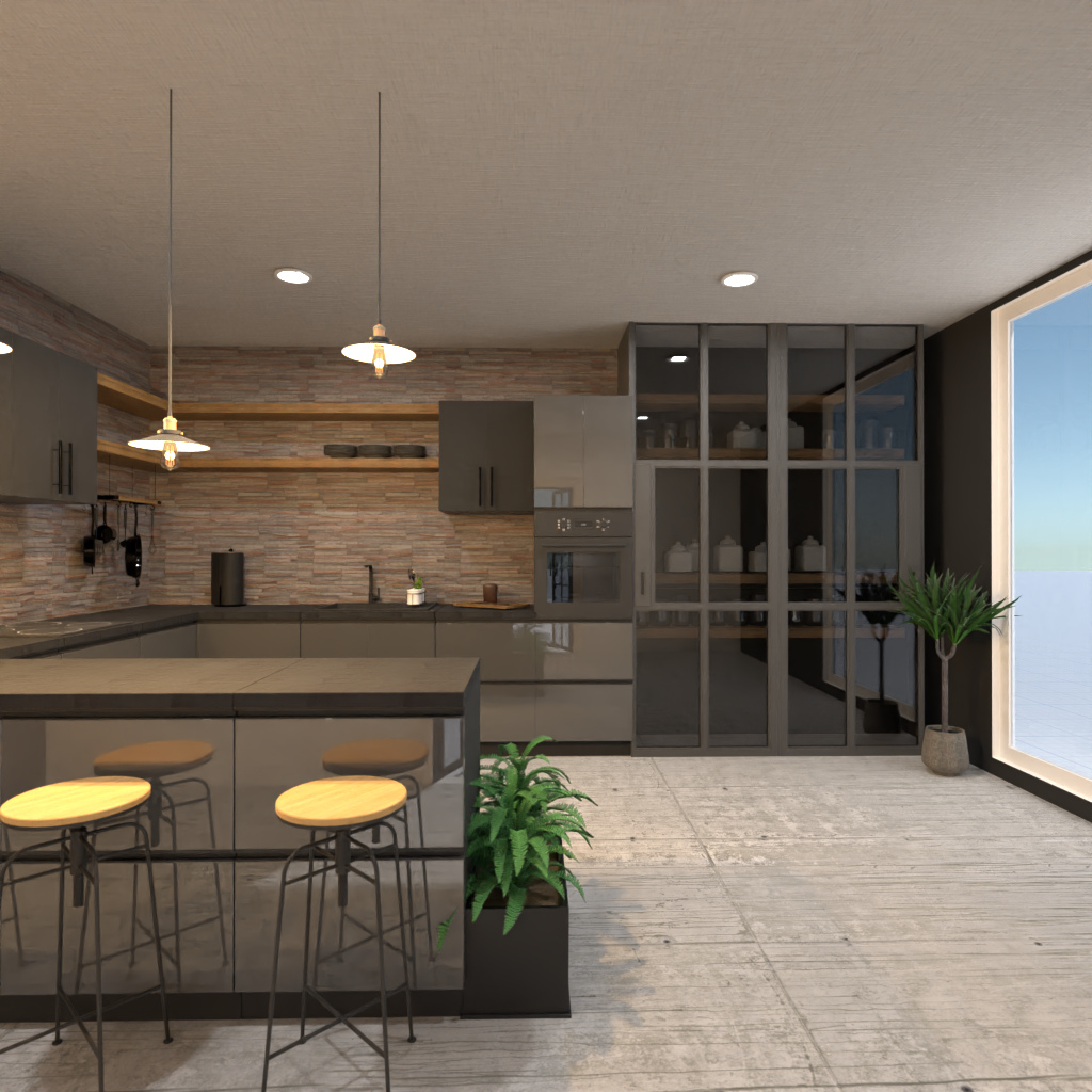 Brown and White Kitchen #11523144 by Editors Choice