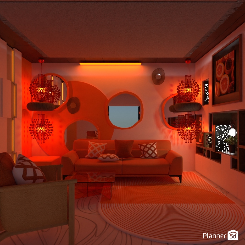 Orange sofa #24649840 by Editors Choice