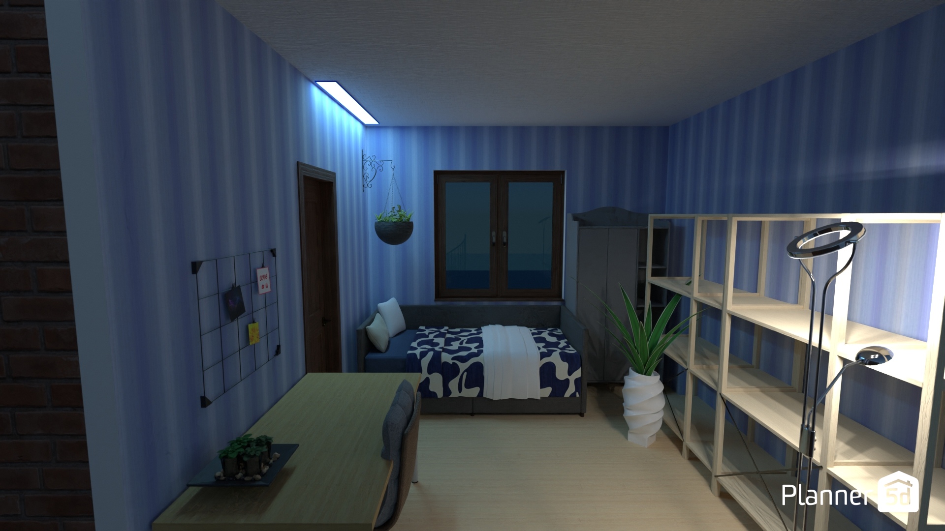 Blue bedroom #28009152 by Tula