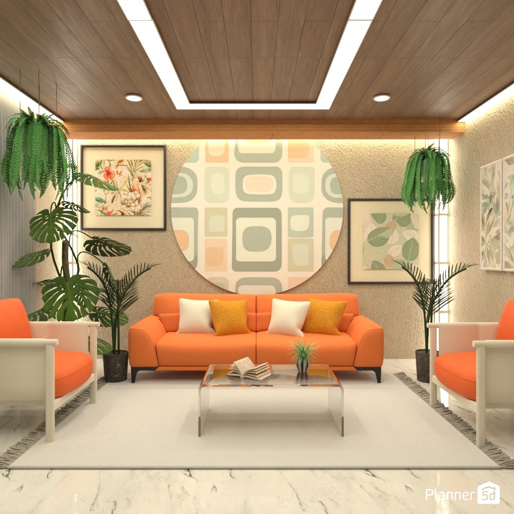 Orange sofa #24661496 by Editors Choice
