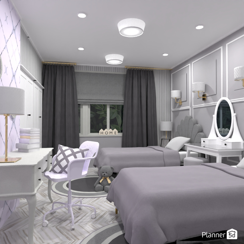 Bedroom for twins #18978189 by Editors Choice