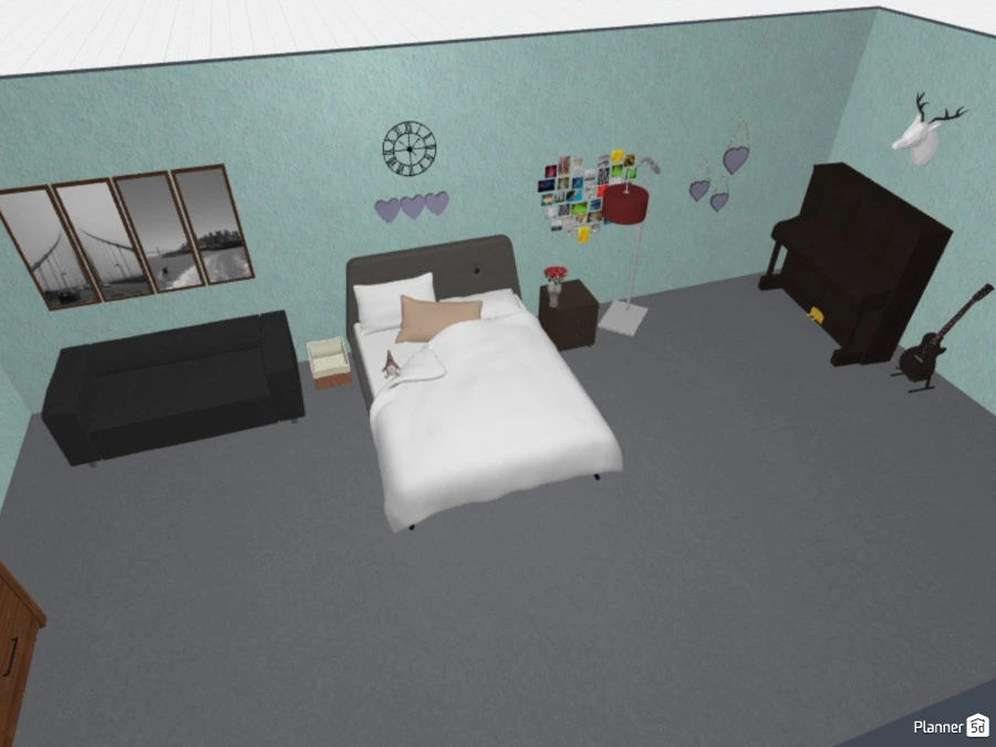 Simple bedroom #117352 by Cool Girl