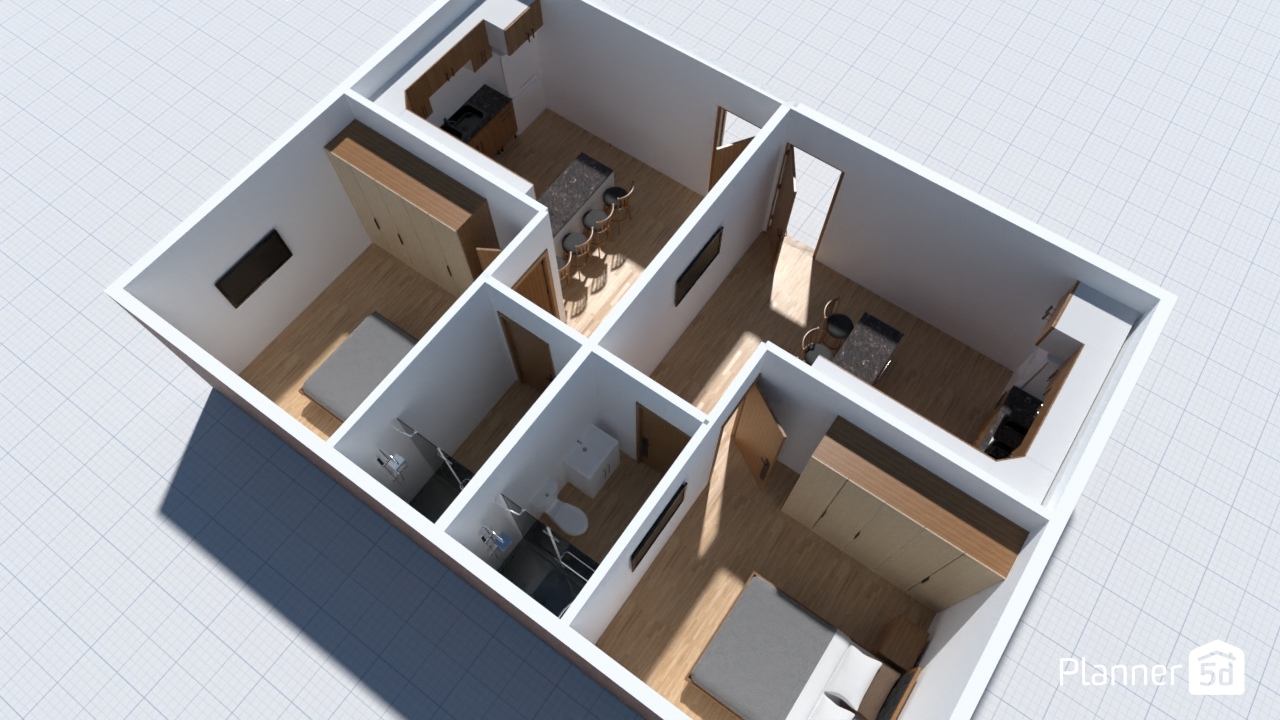 proyecto mini Duplex #23441719 by hector nicolas