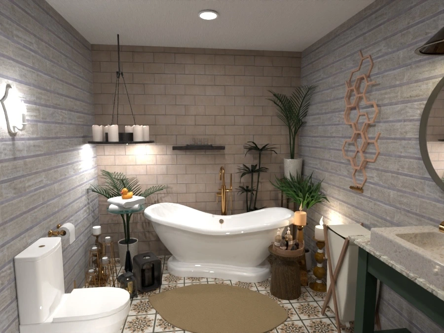 Bath with candles / Design battle contests #3104184 by ZACKY DESIGNER