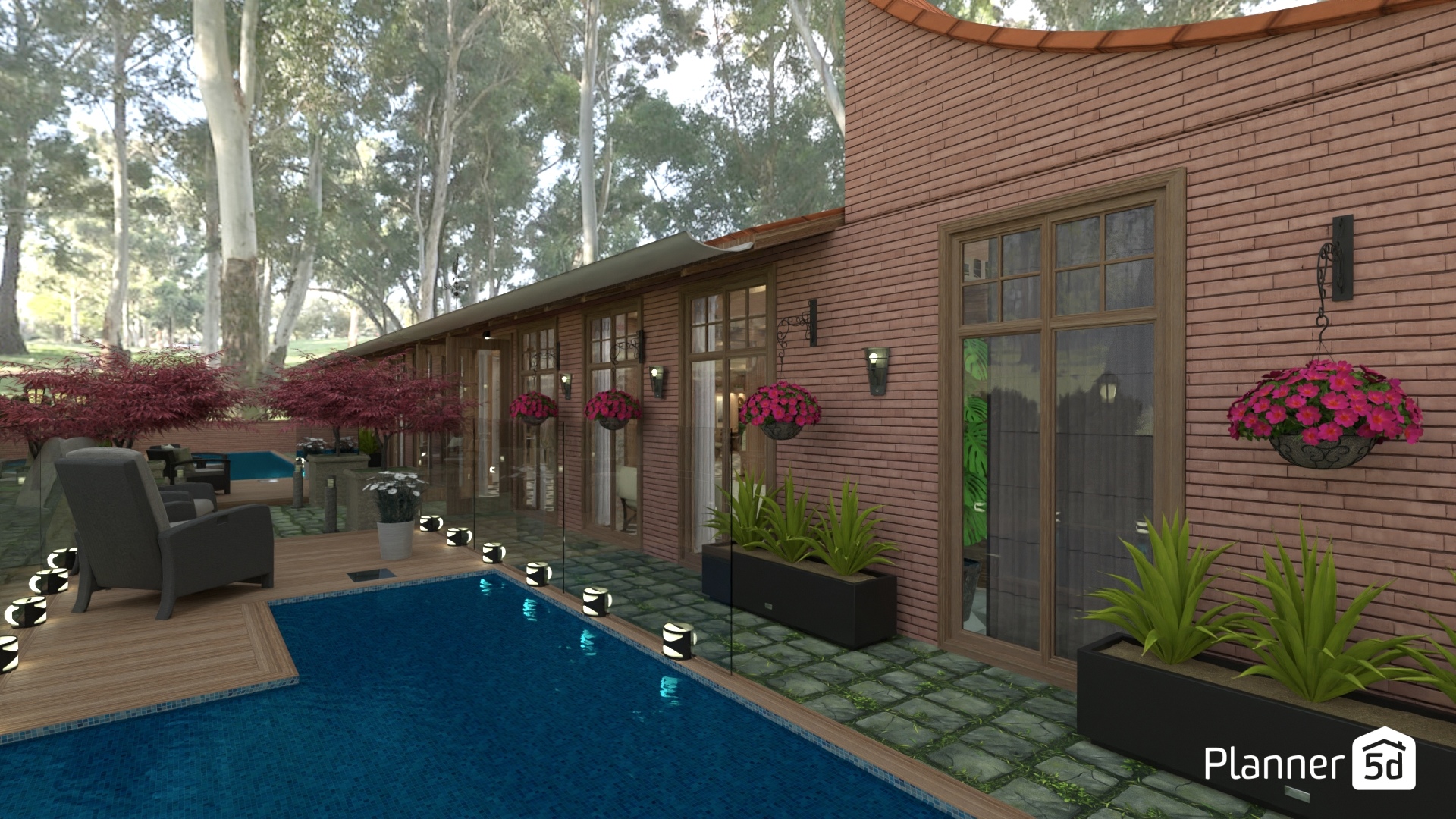 CASA EN UNA PLANTA CON JARDINES Y PISCINA #24561568 by Yolanda Infante Garrido