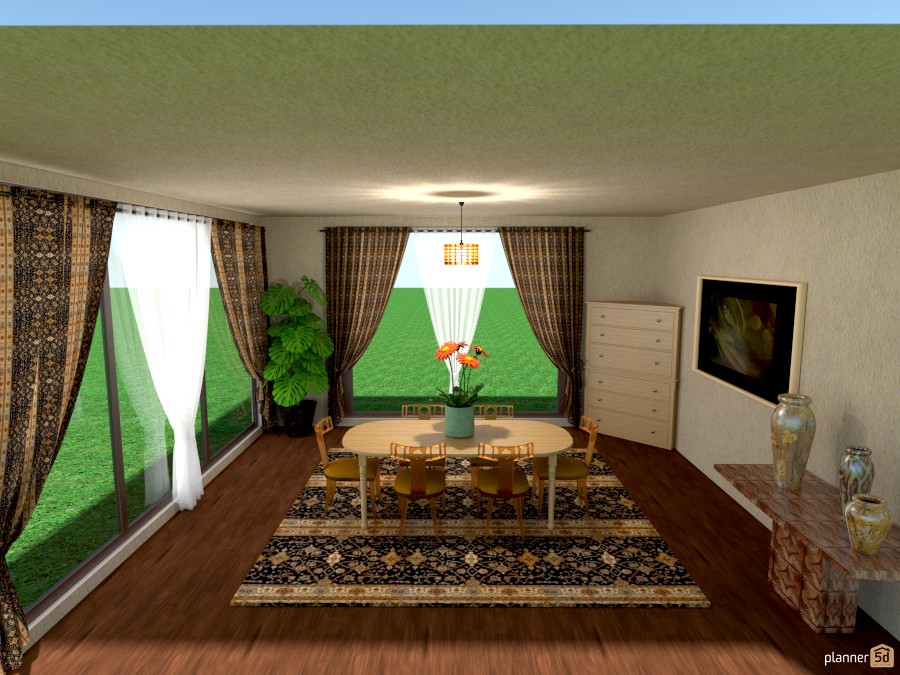 antique rug dining #999819 by Joy Suiter