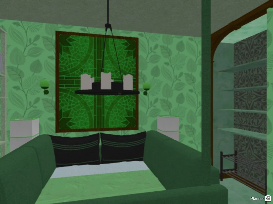 Green Bedroom 82699 by Rainfall Sienna image