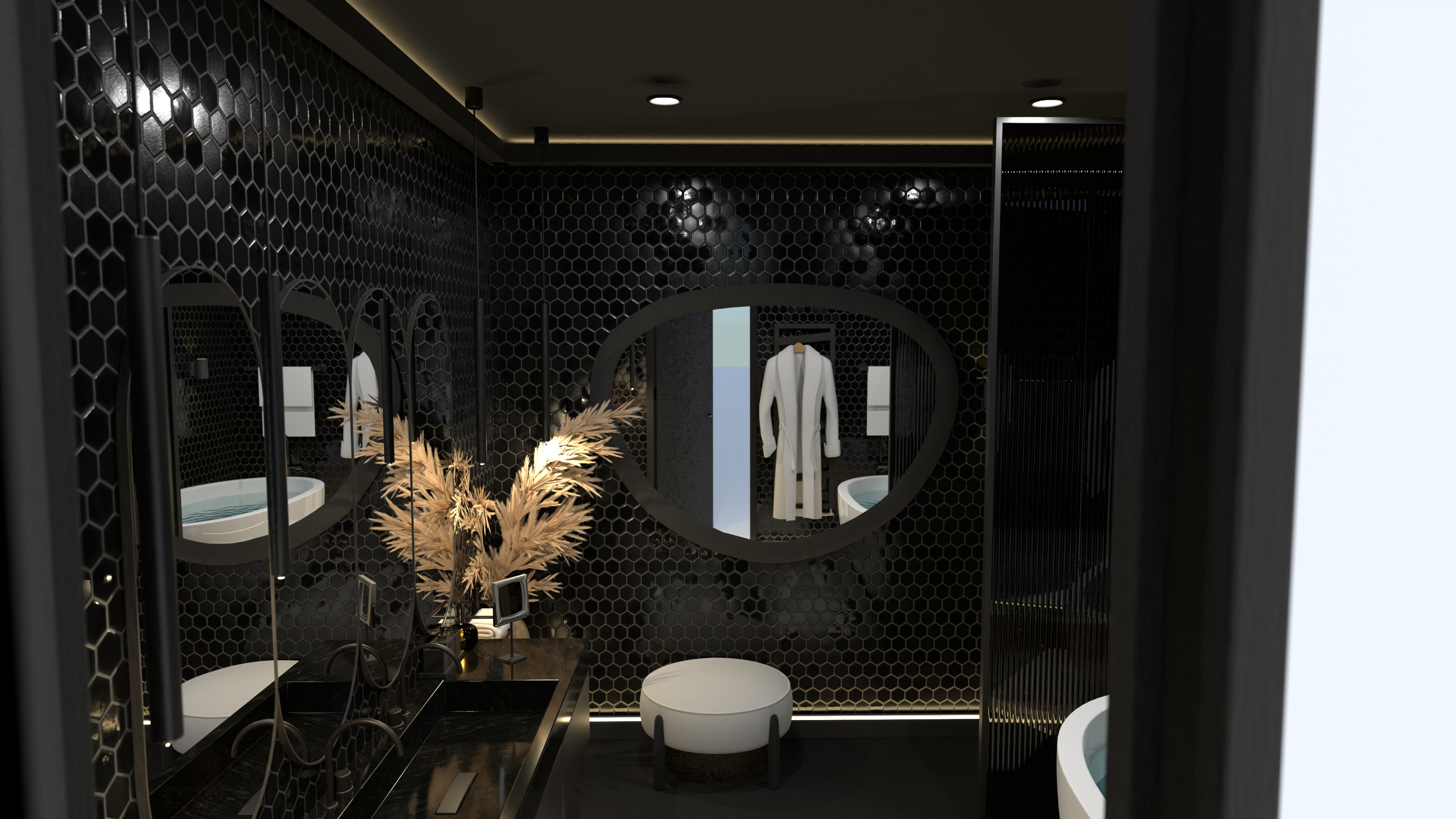 Dark bathroom #17785047 by Angelique