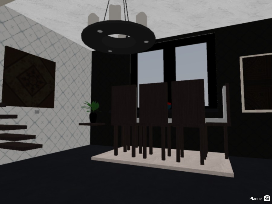 Black and White House Free Online Design 3D House Floor Plans by