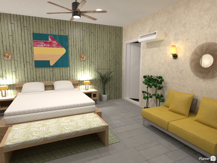 BRIGHT AND MODERN TROPICAL BEDROOM 3784973 by Didi image
