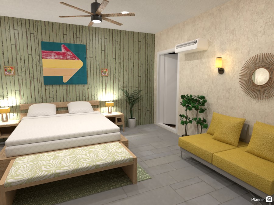 BRIGHT AND MODERN TROPICAL BEDROOM #3784973 by Didi