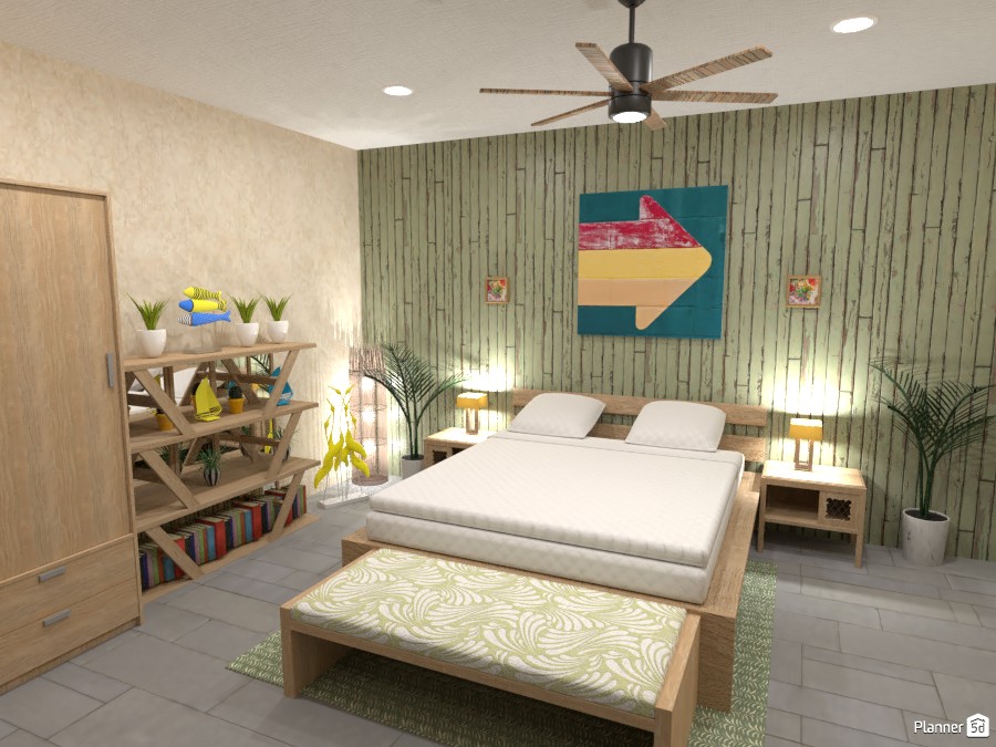 BRIGHT AND MODERN TROPICAL BEDROOM 3785074 by Didi image