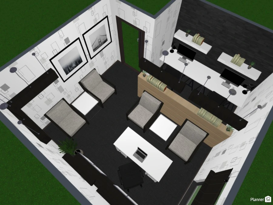 #4 Design battle: Black & White office #3020892 by PisiKing