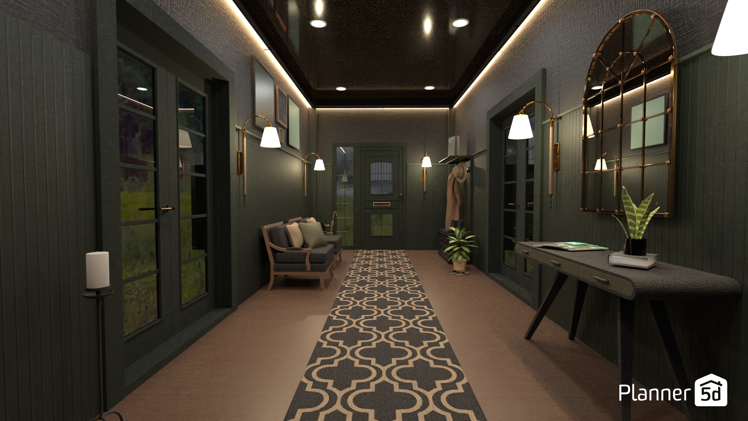 Long Hallway / Batalla de diseño. #24331688 by Hall Pat