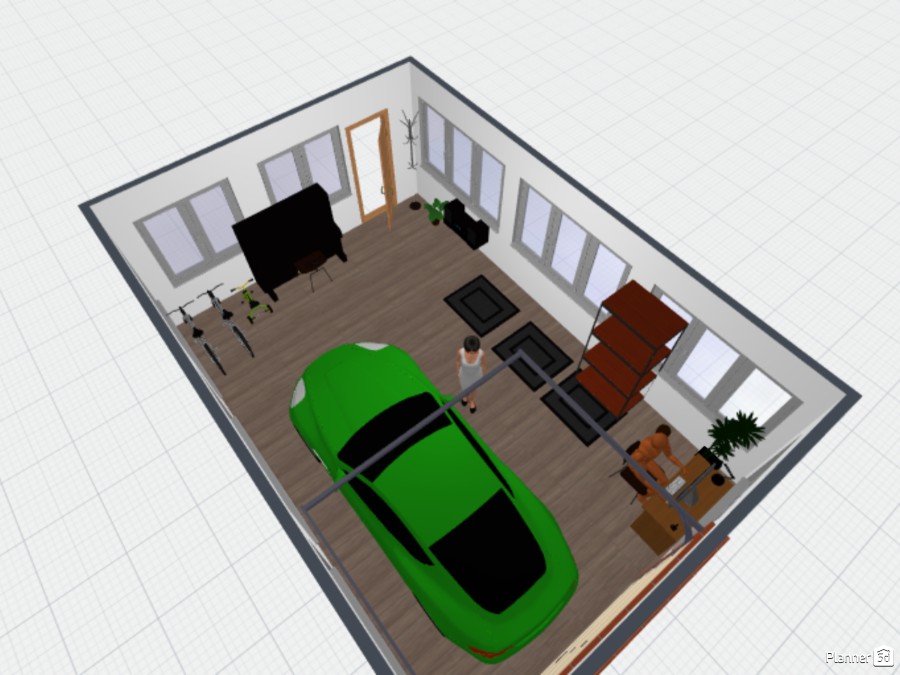 Garage - Free Online Design  3D Garage Floor Plans by Planner 5D