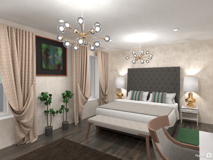 Спальня "Золотое кольцо с изумрудом" #4377577 by Хельга