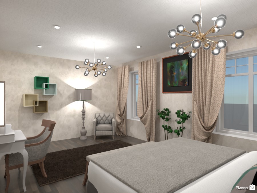 Спальня с изумрудом #4377581 by Хельга