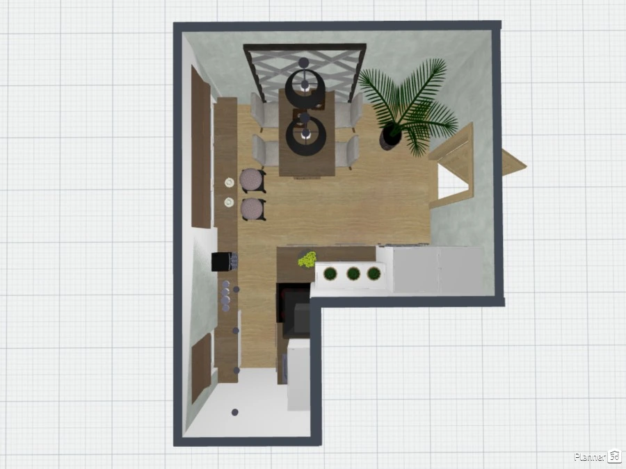 Kitchen - Free Online Design | 3D Kitchen Floor Plans by Planner 5D