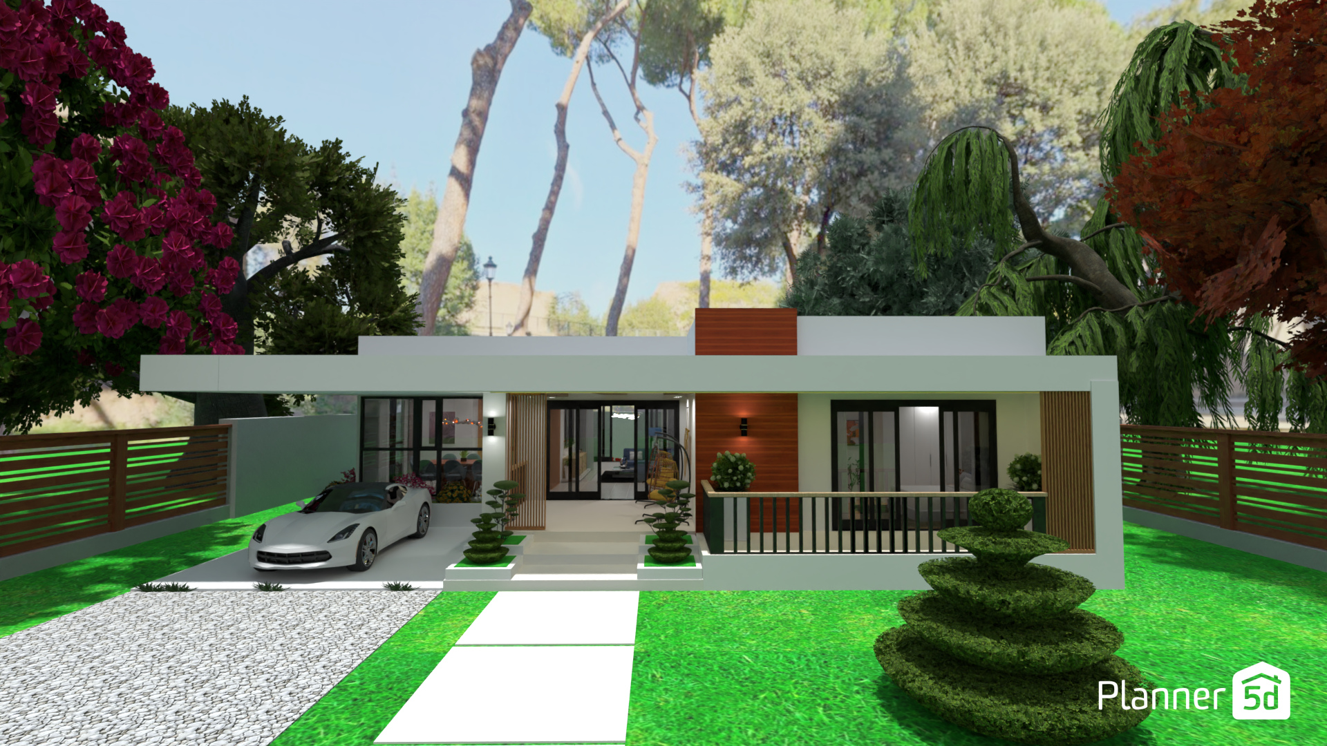 Modern house with garage 15999327 by MariaCris image