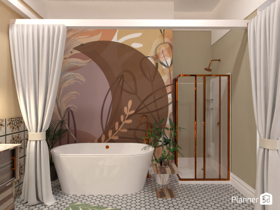 Boho Bathroom 2 #10087376 by Liz