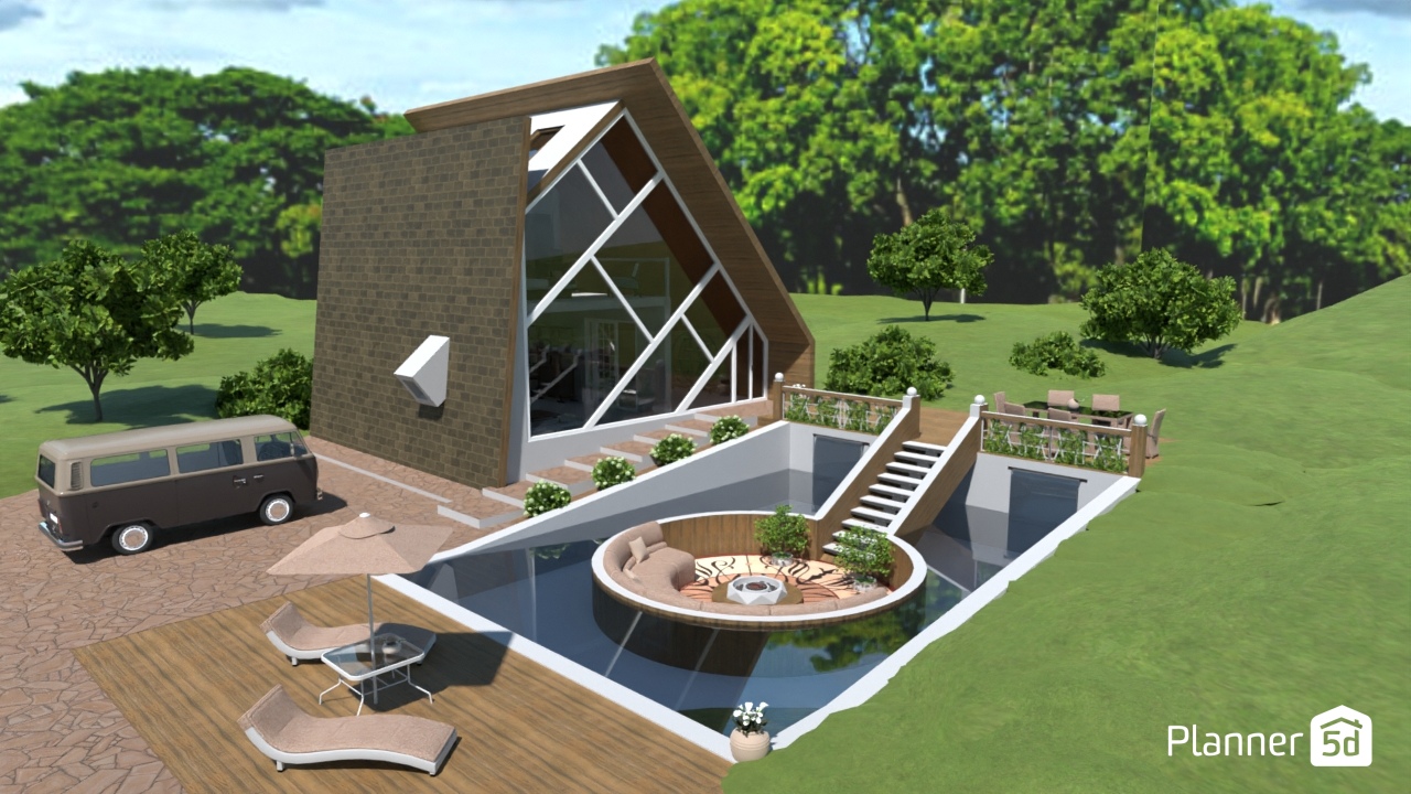 House on one side #21502430 by megaloman.