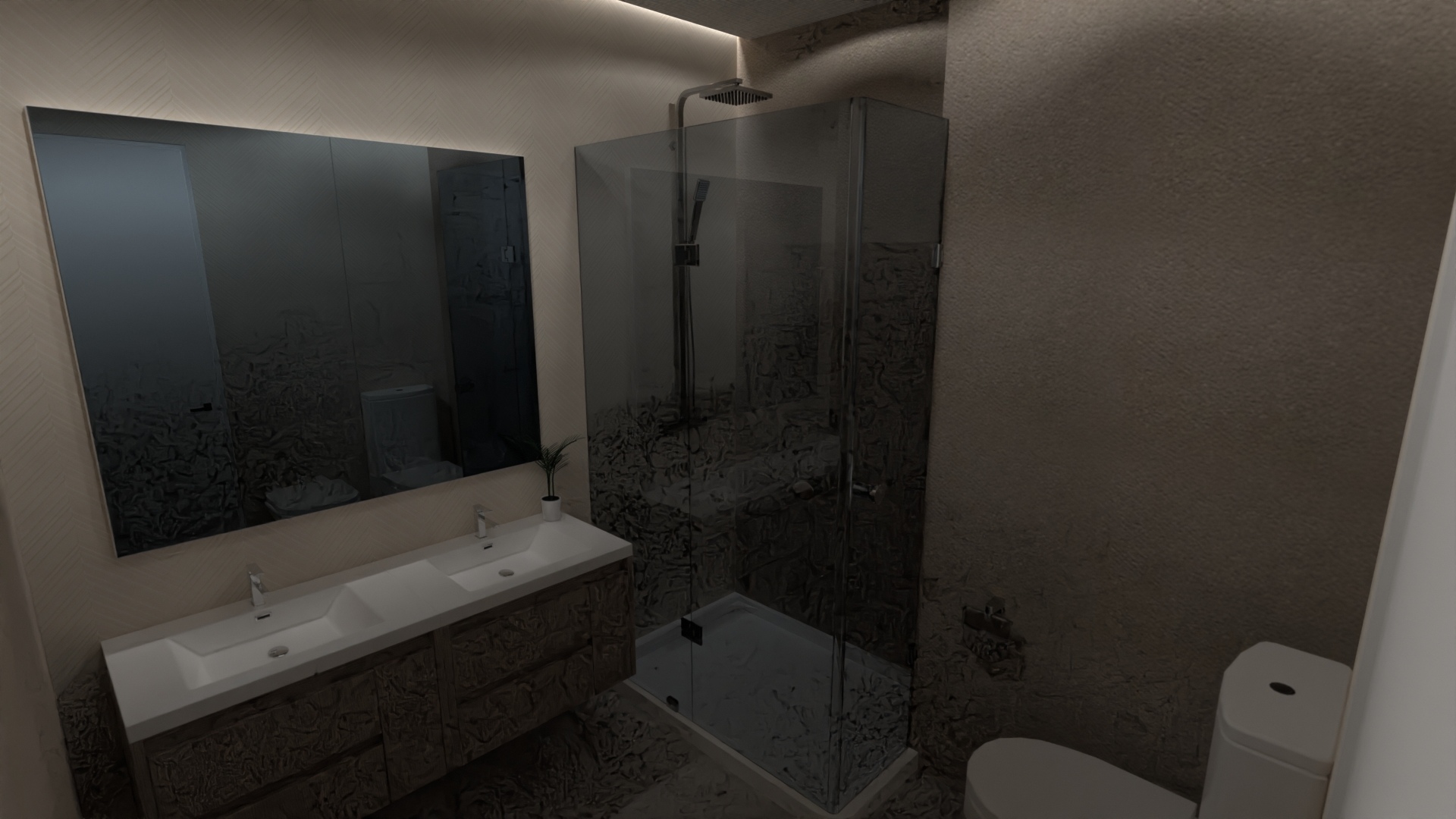 BAÑO_Esproneda_v8 pared ducha Dover #23457903 by Luis