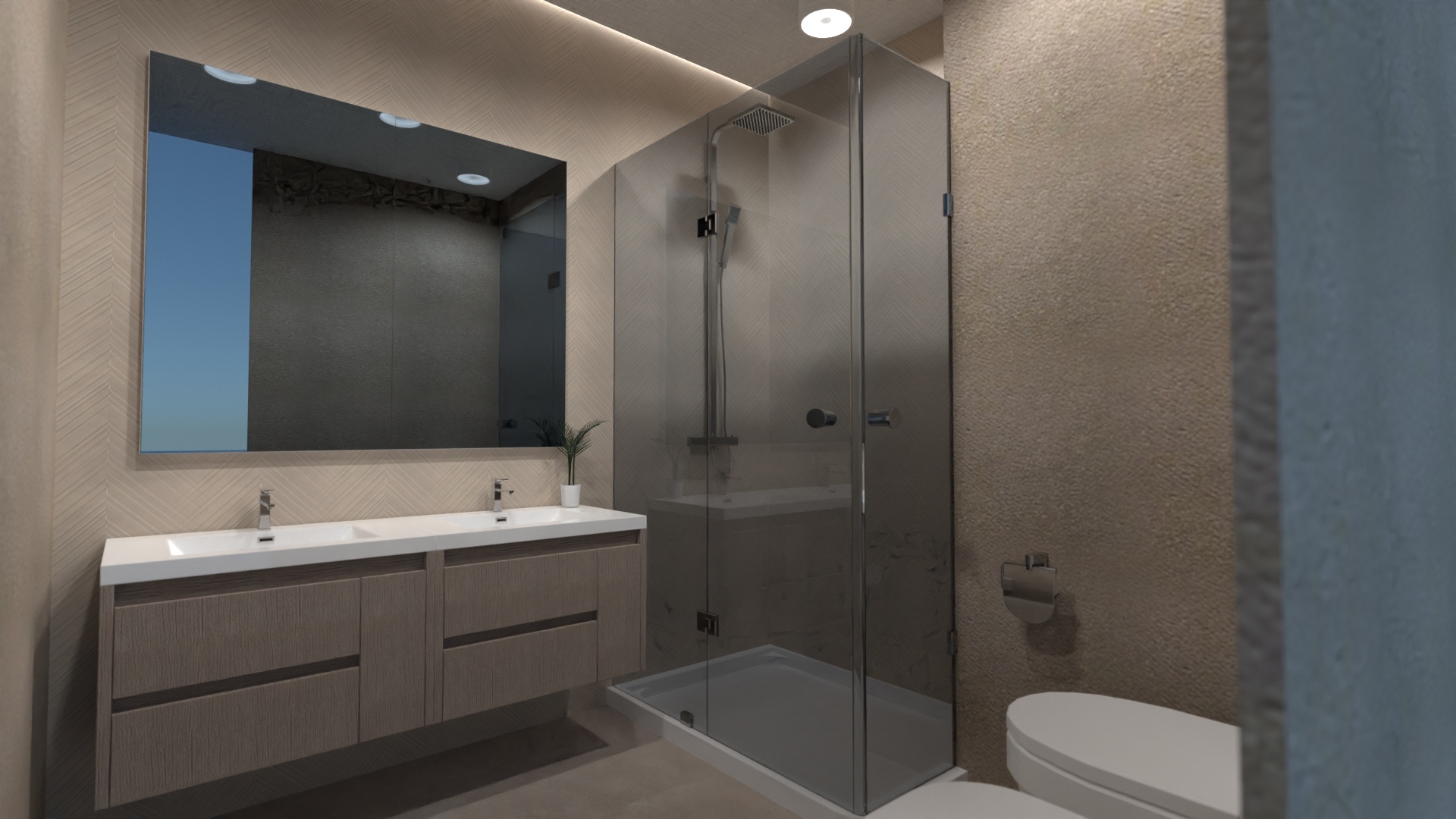 BAÑO_Esproneda_v9 pared ducha Es #23466775 by Luis