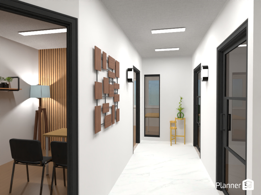 Corridor for a modern semi industrial office 9896560 by Elsa Loekito image