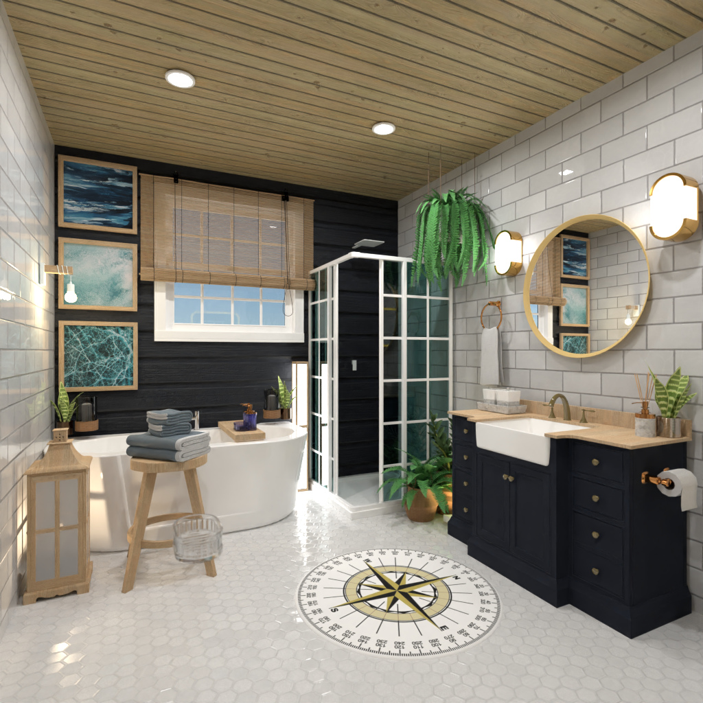 Nautical bathroom #12268063 by Editors Choice