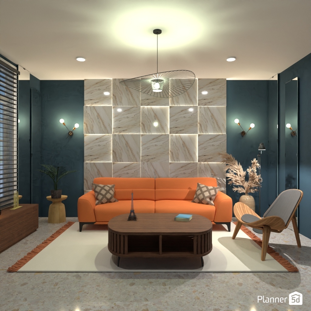 Divano arancione #24657048 by Editors Choice