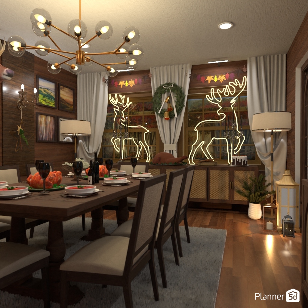 DB: Thanksgiving Day - room shell copy #23413127 by Editors Choice