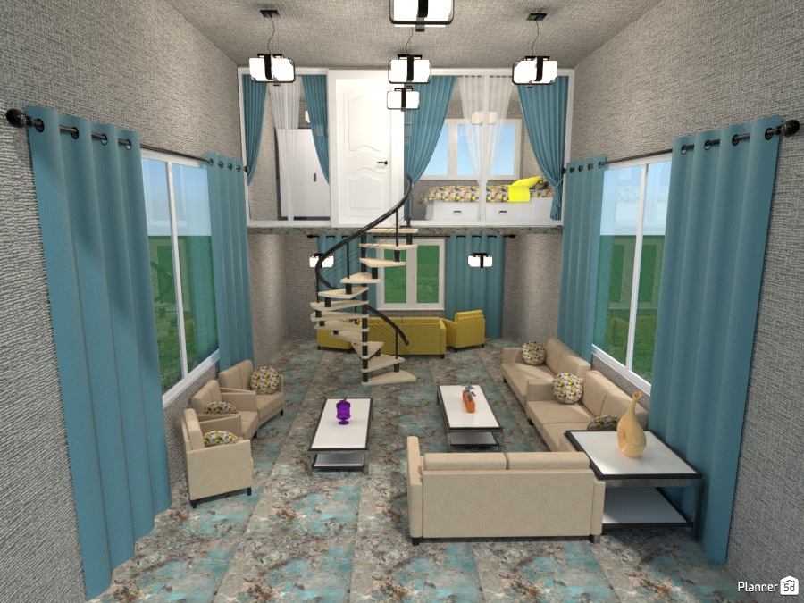 townhouse living room #2076433 by Joy Suiter