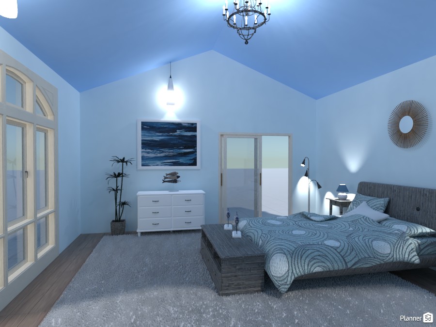 Beach Style Bedroom Free Design 3d House Ideas Bridget By Planner 5d - Beach Style Bedroom Decorating Ideas