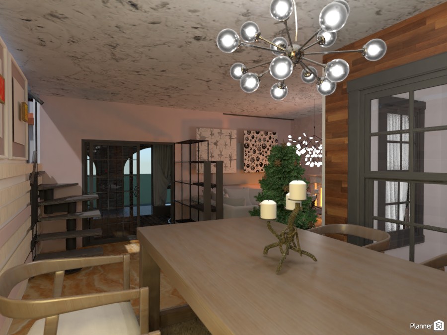 Soba z jedilnico in dnevnim prostorom #3770028 by Tatjana