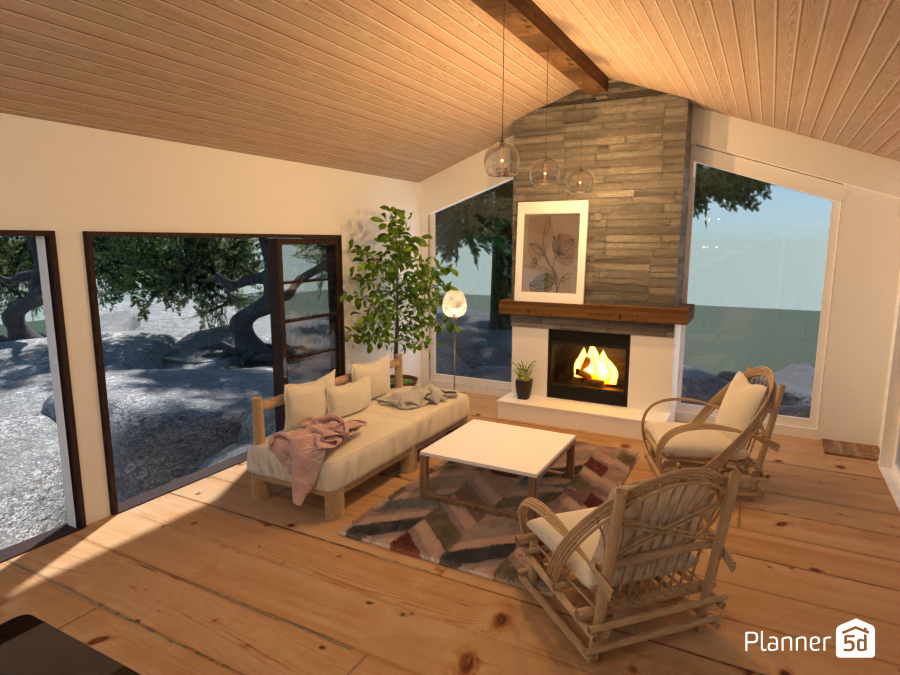 Sala de estar estilo fazenda. #6597662 by Luana