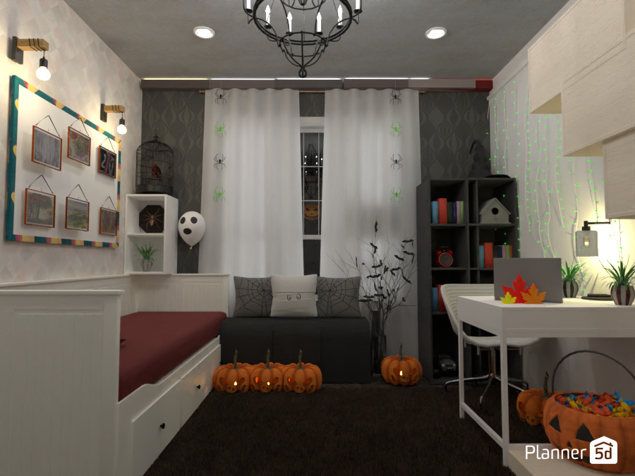 Halloween bedroom design 10174756 by ABs Design Space image