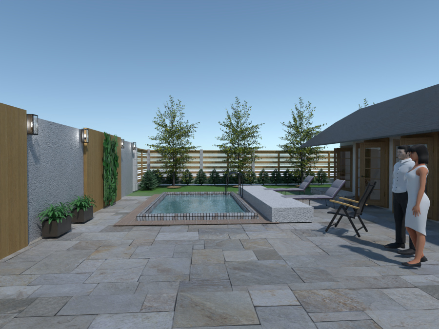 Backyard pool #8506105 by Priya Samaroo
