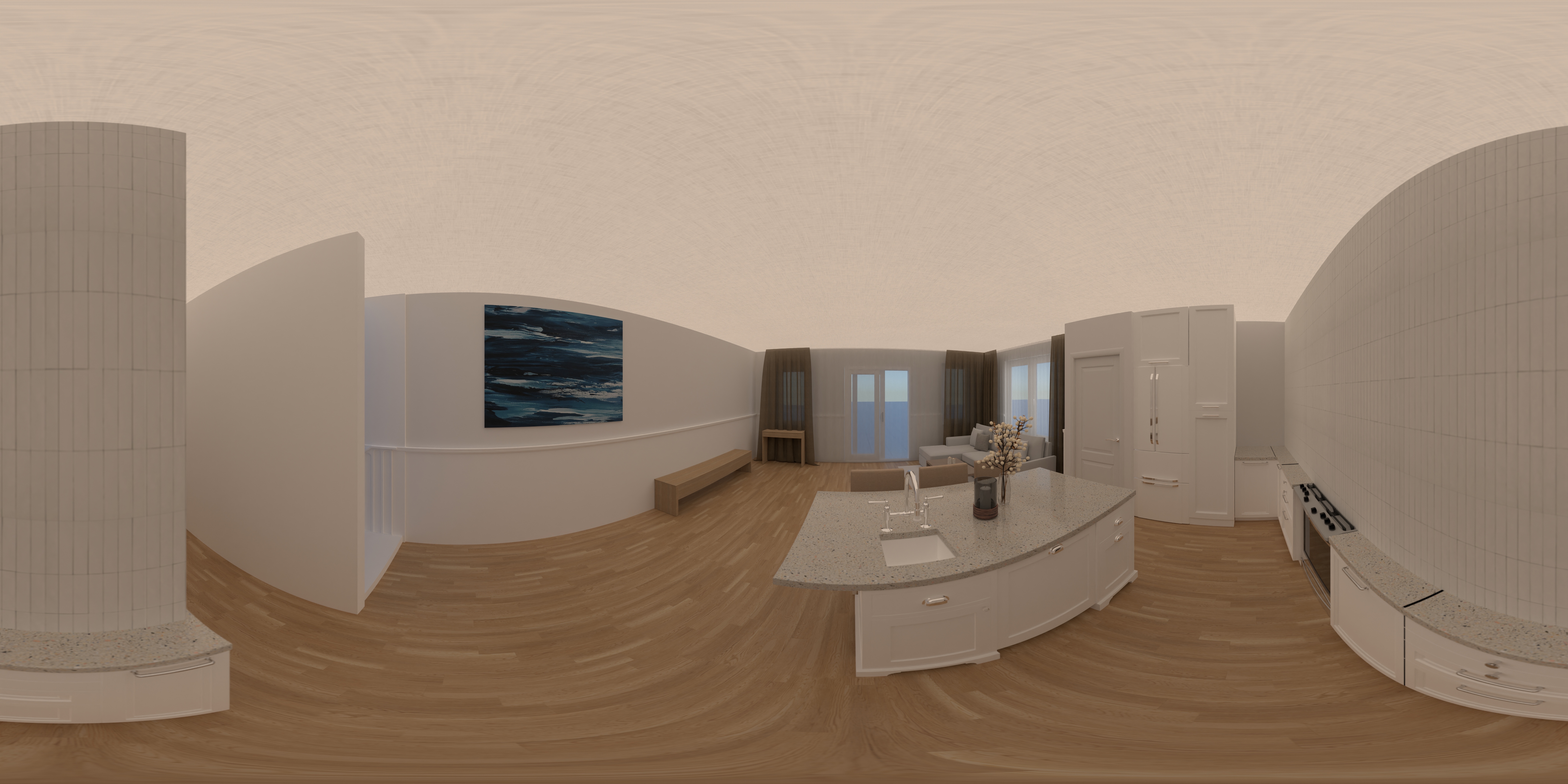 Jareds Project: Left Dining, Collapsed table under window, extended bench #24808704 by User 162101263